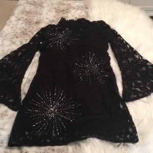 Free people North Star sheer lace dress size 2
